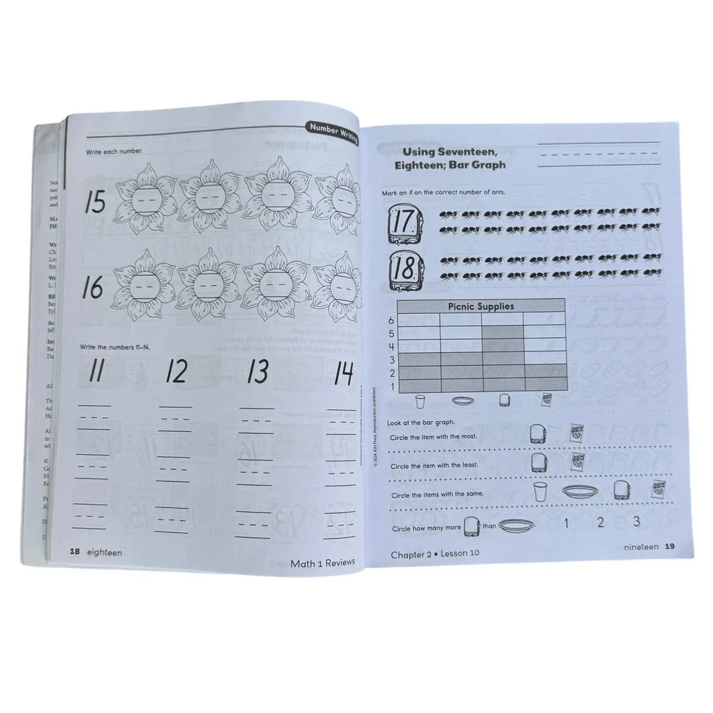 BJU Press Math 1 Reviews Fifth Edition Student Workbook 1st Grade 9781646263998